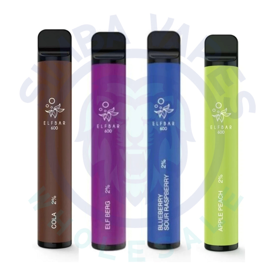 Elf bar 600 Puffs Disposable Vape (Boîte de 10)