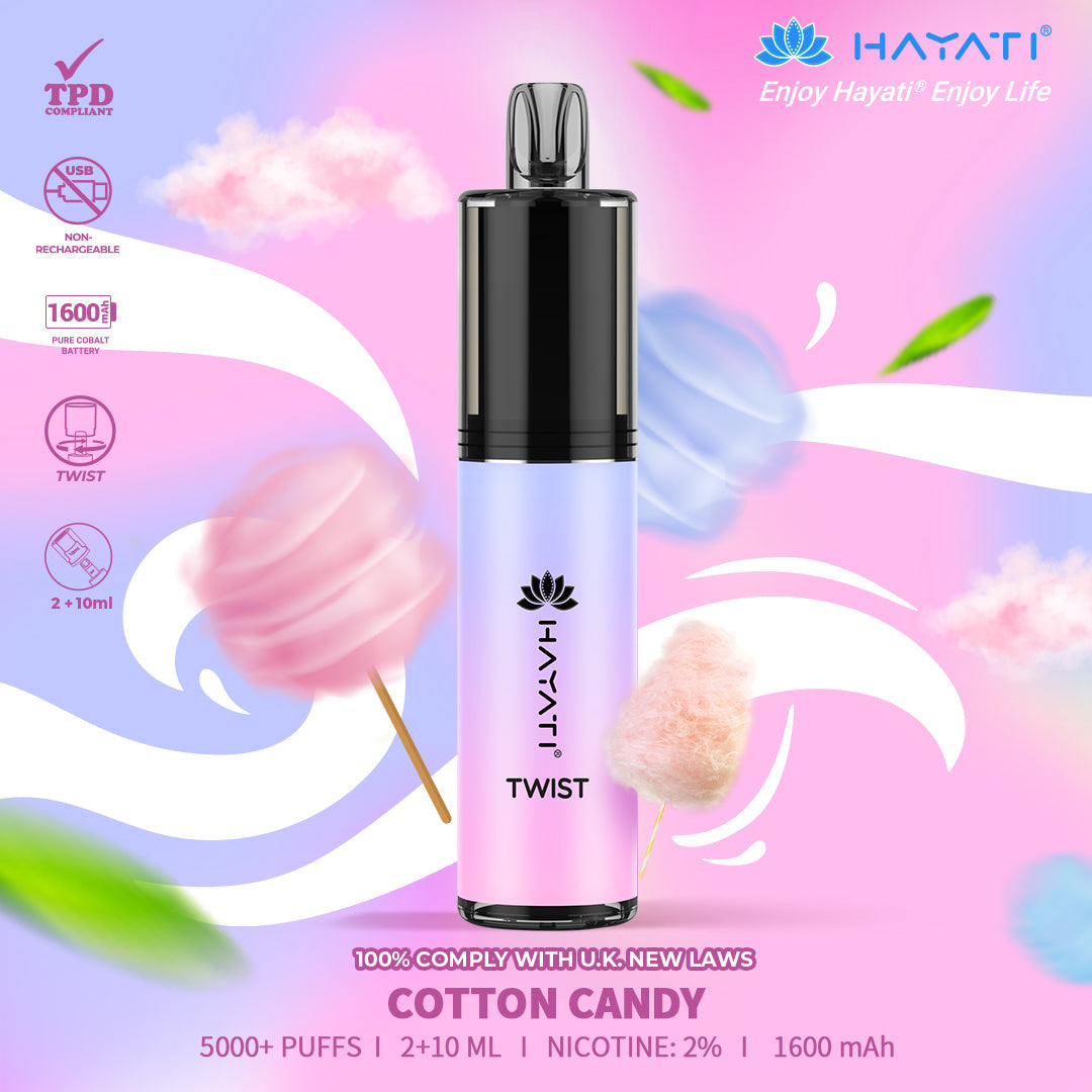 Hayati Twist 5000 Puffs Box of 5 Disposable Vape