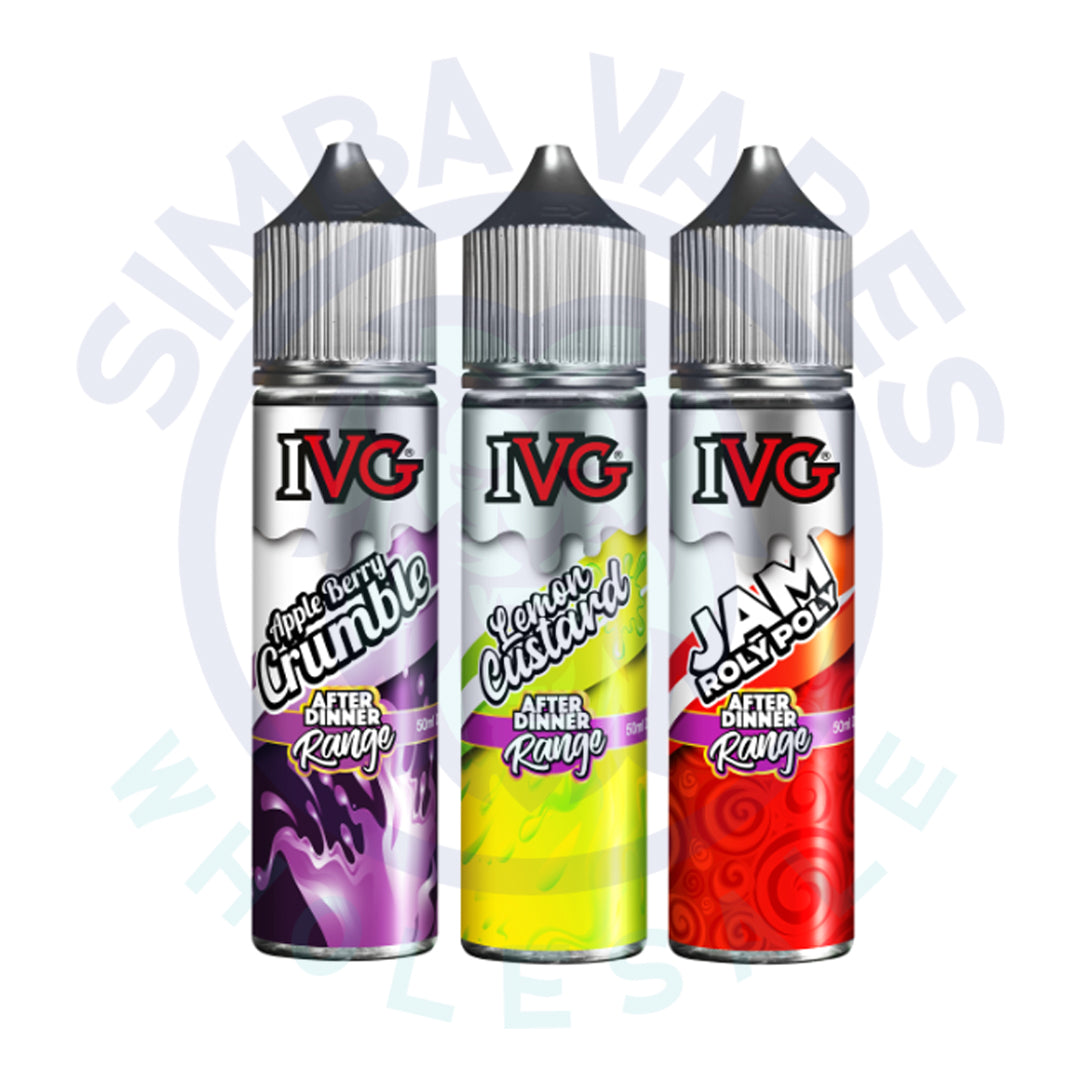 Ivg After Dinner Range 50ml Shortfill (Pack Of 10)