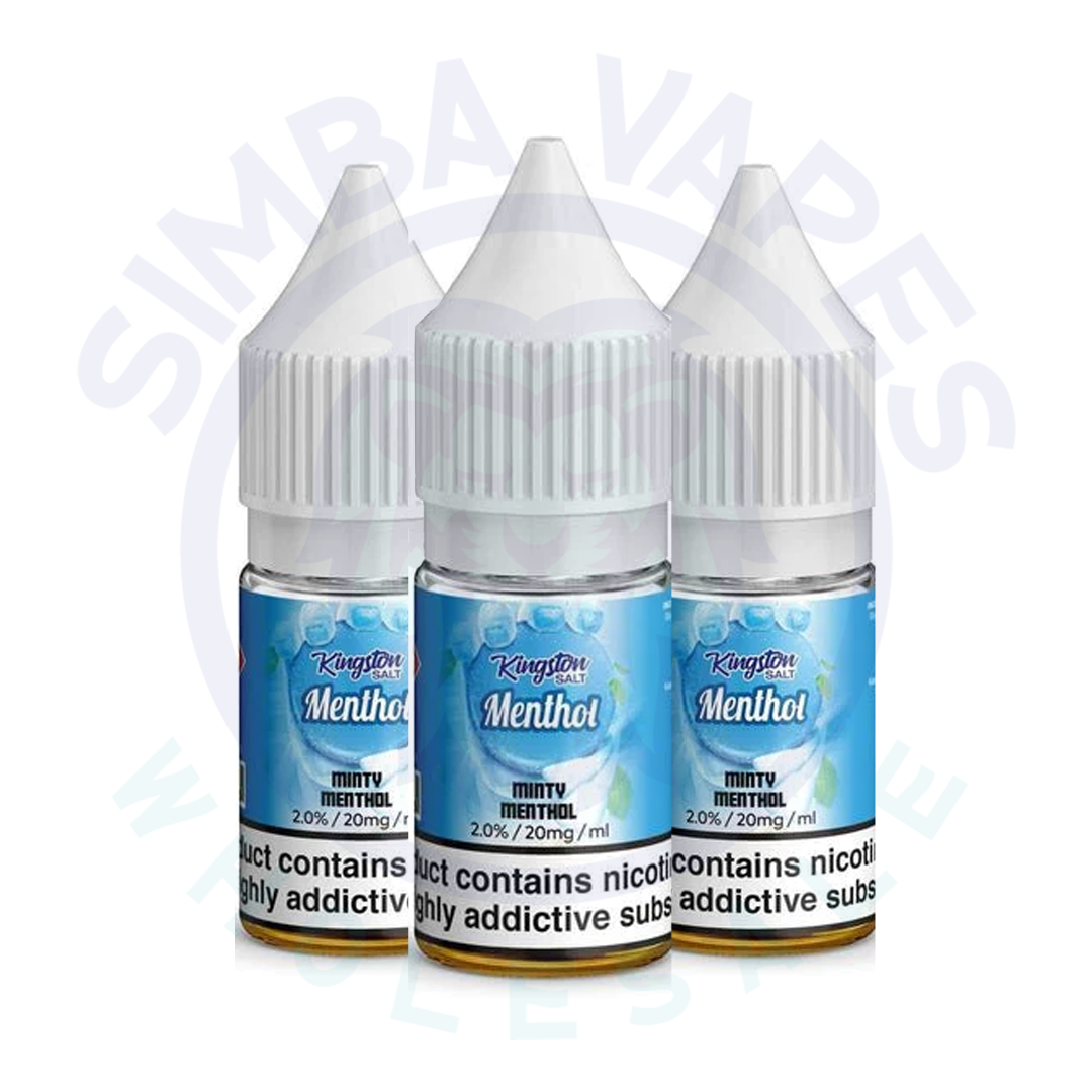 Kingston Menthol Salts Nic Salt-10ML E-liquid (Pack of 10)