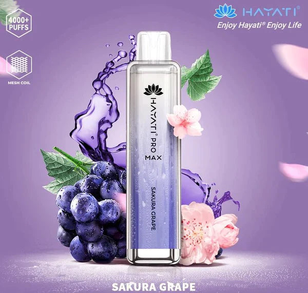 Hayati Pro Max 4000 Sakura Grape Flavour