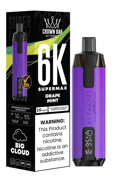 Al Fakher Supermax 6000 Puffs Disposable Vape (Box of 10)