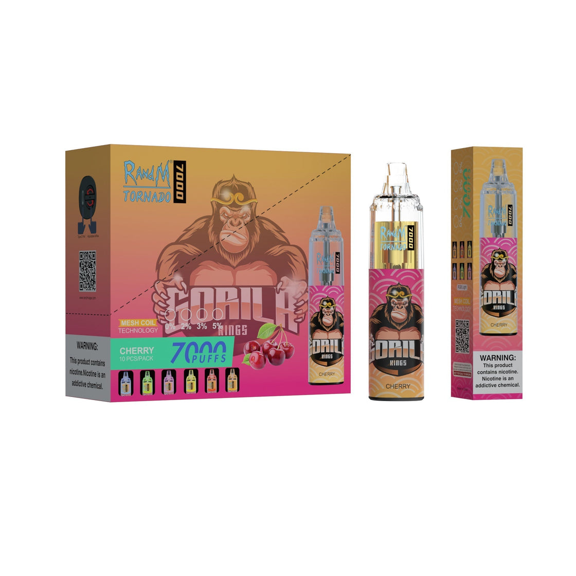 RAndM Tornado 7000 Puffs Disposable Vape (Boîte de 10)