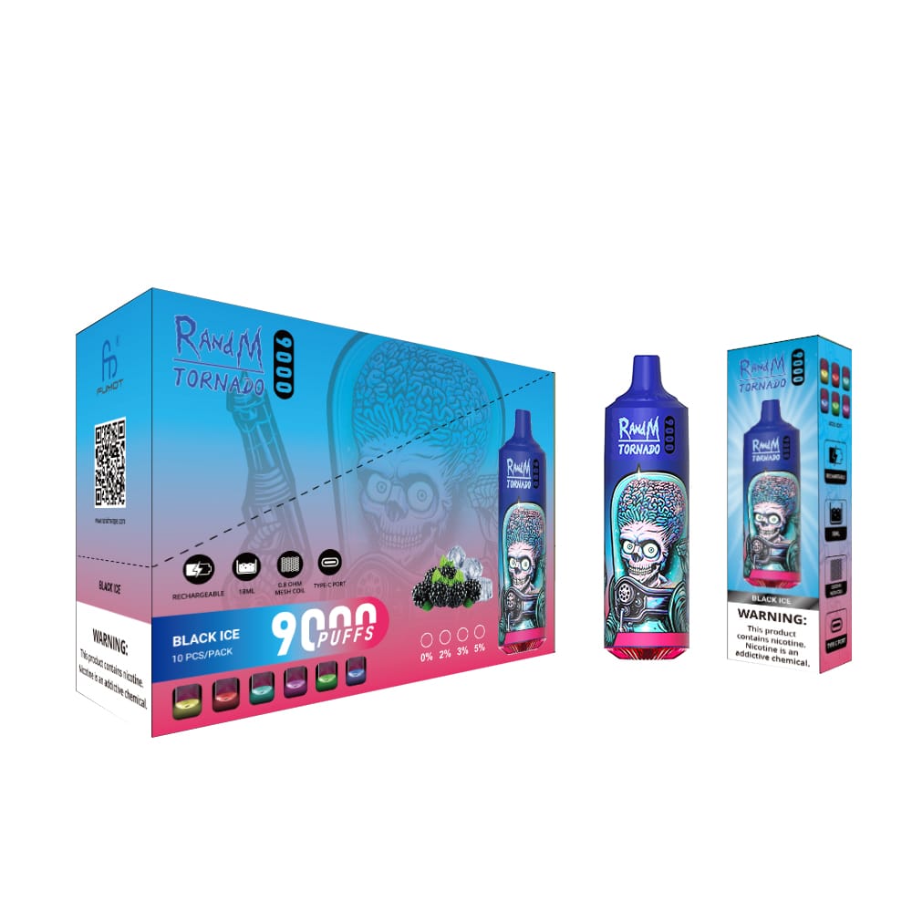 RAndM Tornado 9000 Puffs Disposable Vape (Boîte de 10)