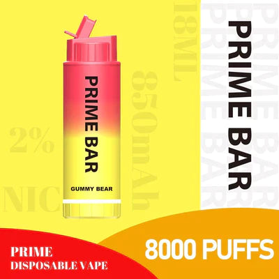 Prime Bar 8000 Disposable Vape Pod Device (Boîte de 10)