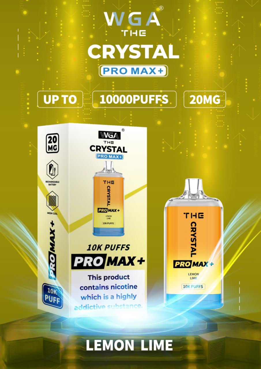 The Crystal Pro Max + 10000 Disposable Vape Pod (Pack of 10)