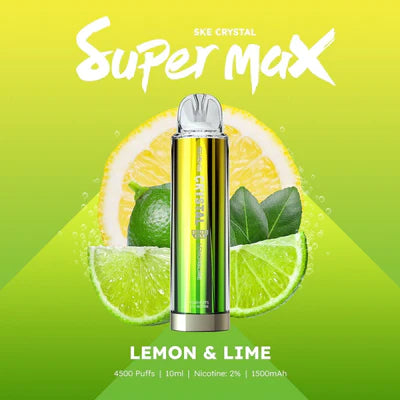 Ske Crystal Super Max 4500 Disposable Vape Pod (Boîte de 10)