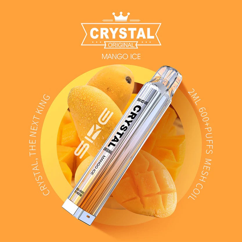 SKE Crystal Bar 600 Puffs Disposable Vape (Boîte de 10)