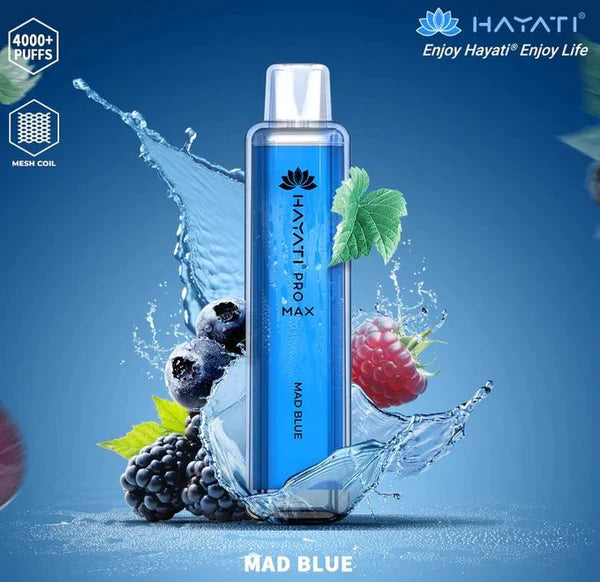 Hayati Crystal Pro Max 4000 Puffs (Boîte de 10)