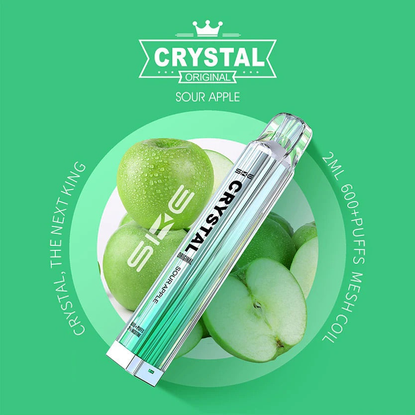 SKE Crystal Bar 600 Puffs Disposable Vape (Boîte de 10)