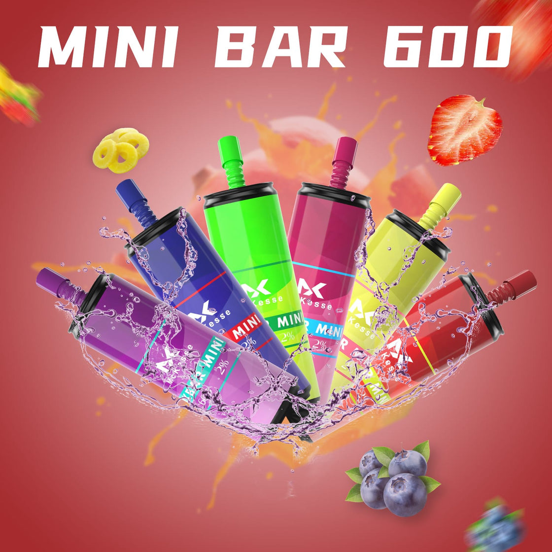 Mk Mini Bar 600 Disposable Vape Pod (Pack of 10)