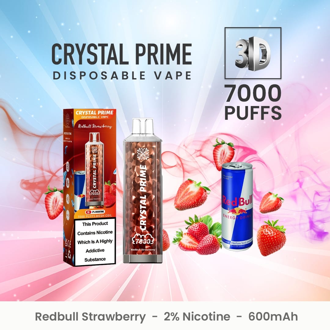 Crystal Prime 7000 Disposable Vape Puff Pod Device (Boîte de 10)